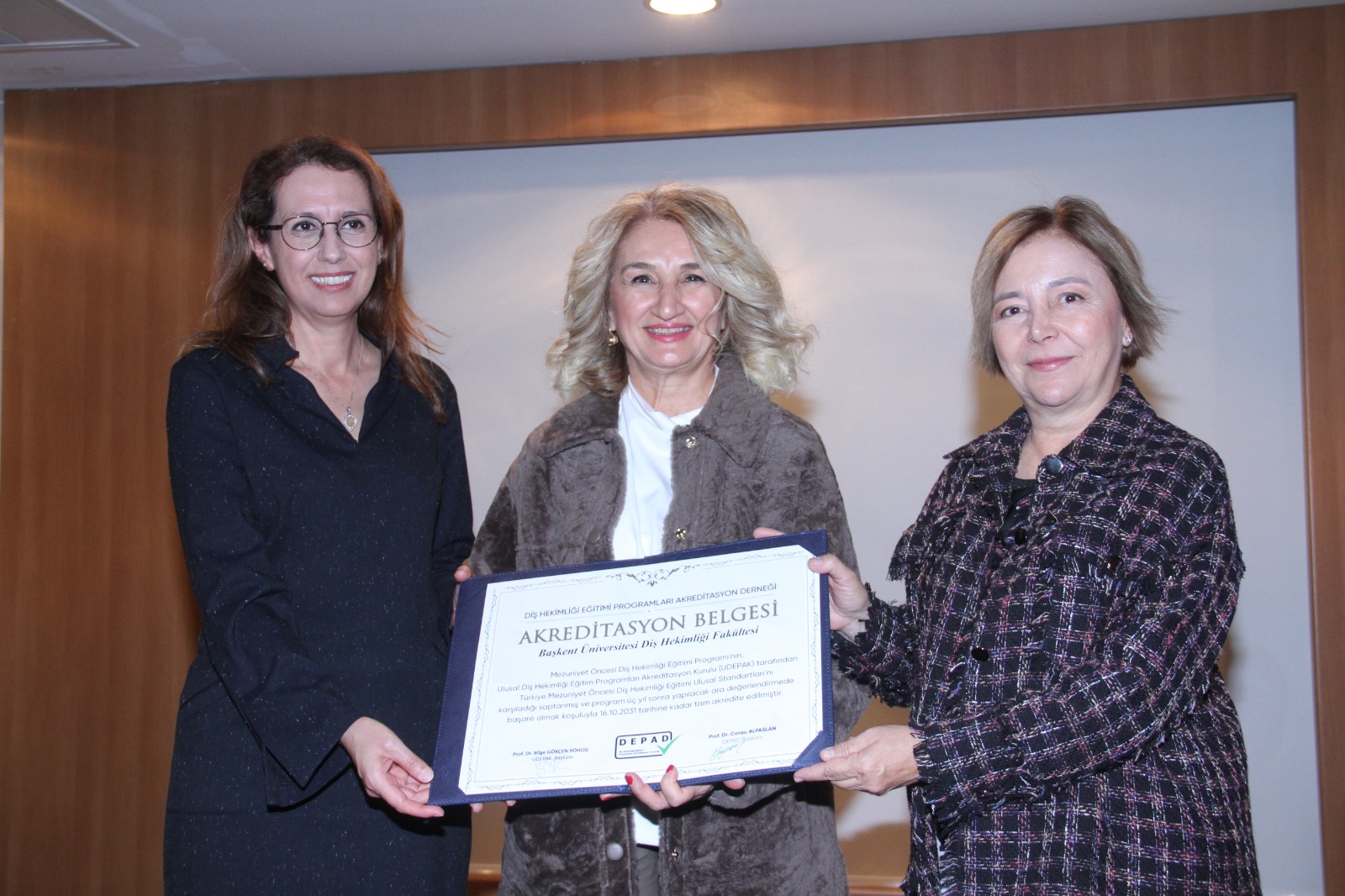 Başkent Ü DHF 6 yıl süre ile Akredite edilmiştir.